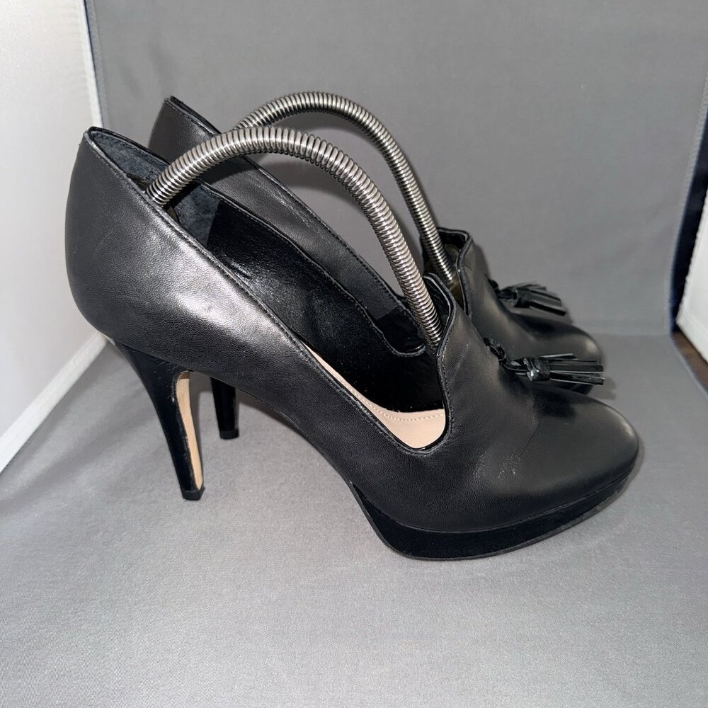 Vince Camuto EMMI Women’s Platform Leather Black Pumps Heels Size 9 - Picture 2 of 7